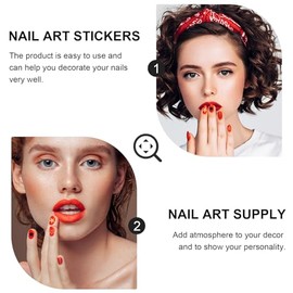 FOMIYES 7Pcs Etiqueta Engomada Arte Clavo De La 7 Pegatinas Para Uñas Pegatinas De Estrellas Pegatinas De Uñas De Pegatinas 3D Lentejuelas De Uñas Láminas De