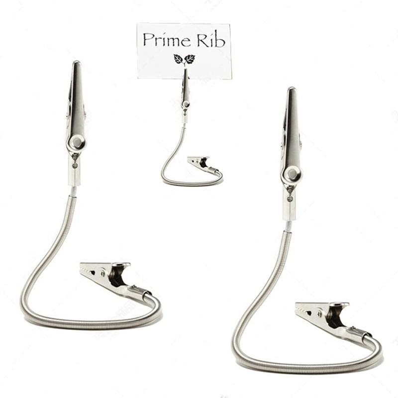 Double Sided Clips, glrovazas 8 Pcs Photo Holders for Tables