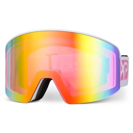 EXP VISION Ski/Snowboard Goggles, Magnetic Lens Snow Goggles with Anti-Fog & UV400 Protection for Men & Women
