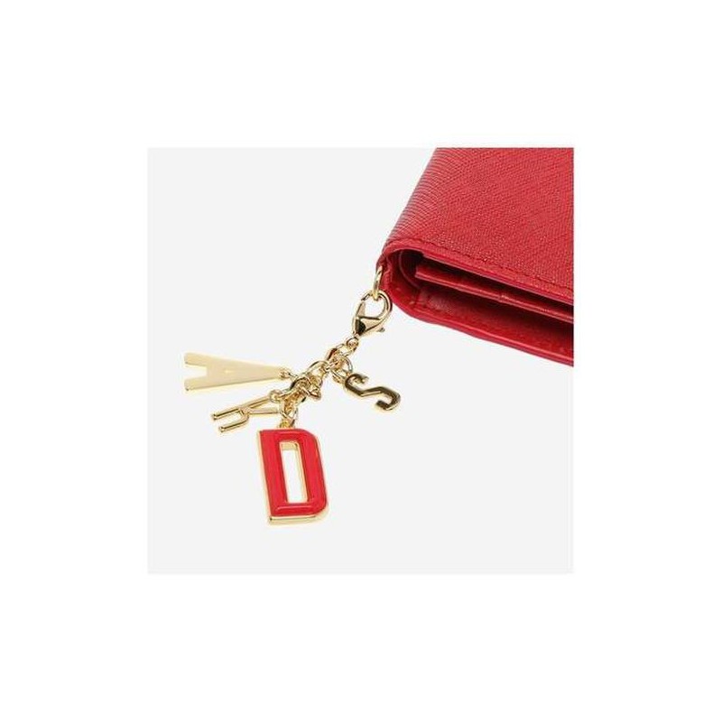 Daks (신세계강남점)레드 컷팅로고 카드지갑 DCWA2F002 (Shinsegae Gangnam) Red Cutting Logo