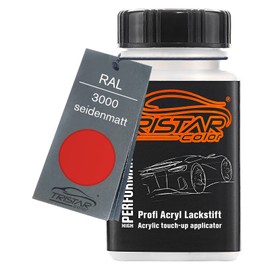 TRISTARcolor RAL 3000 Fire Red Satin Paint Pen 50 ml Quick Drying