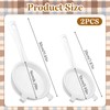 2 Pcs Kitchen Double-Ear Fine Mesh Strainers with Handle Plastic
