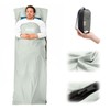 Ultralight Travel Sleeping Bag Liner - Soft, Breathable & Compact