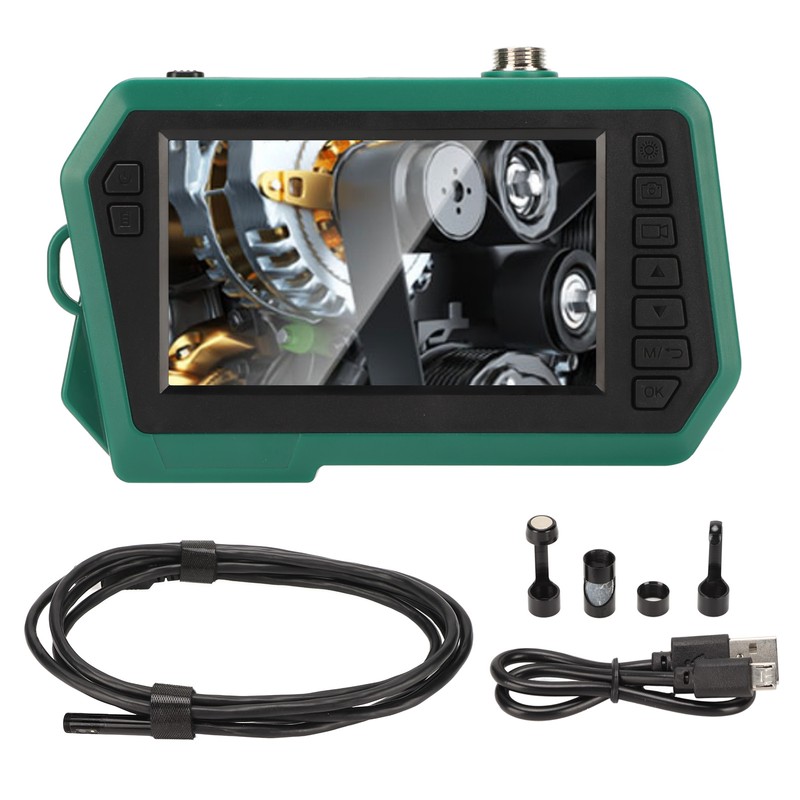 Dual Lens Borescope Inspection Camera 4.3in Screen 6 LED Light