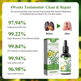 LINXINS Dendrobium & Mullein Extract Mullein Leaf Extract for Lungs Mullein Drops for Lungs Lung Cleanse Lignosus for Lungs Effective Mucus Expulsion and Respiratory Cleanse