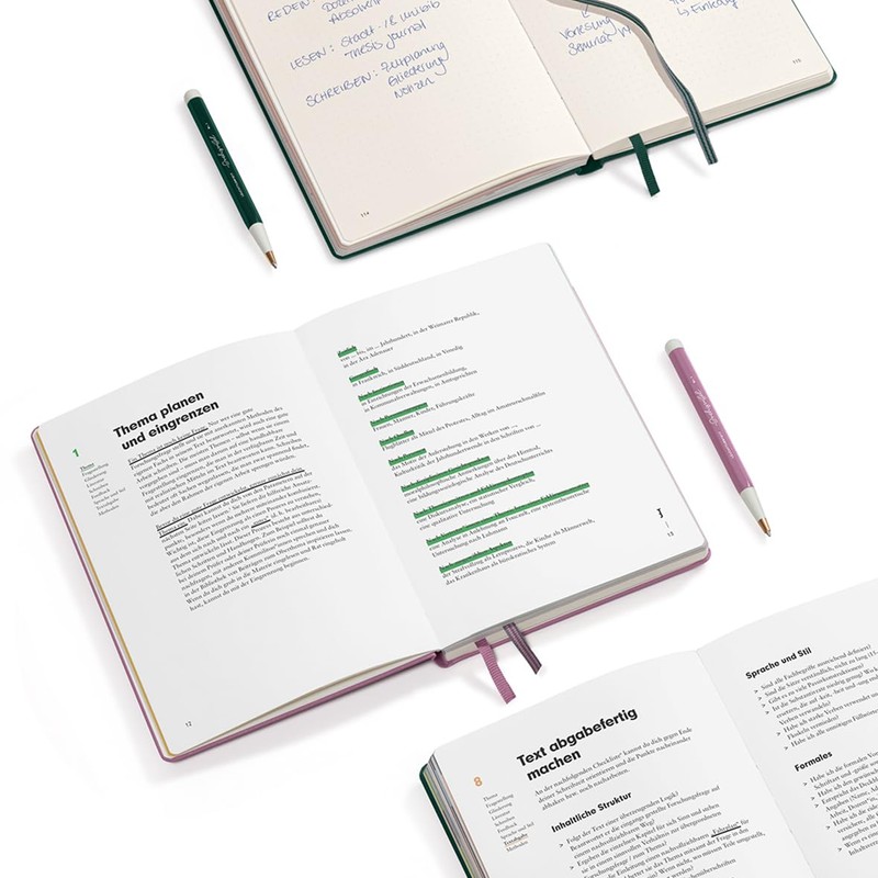 LEUCHTTURM1917 369205 Thesis Journal Medium (A5), Hardcover, Forest Green, German
