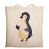 Mr. & Mrs. Panda Penguin Ladybird Tote Bag, Gift, Jute