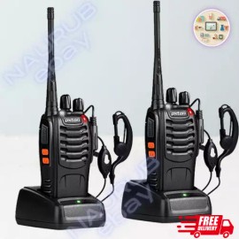 pxton 2 Pack Radios 50 Millas para trabajo, yard, restaurant, limpieza, cuidado ninos