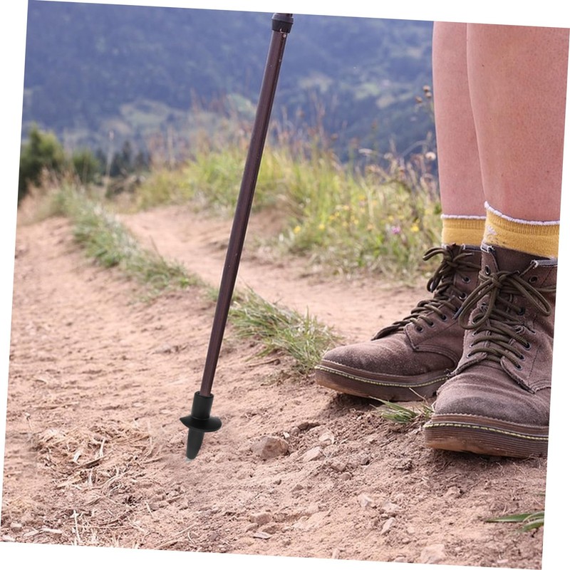 Mipcase Carbon Fiber Hiking Stick Tip Replacement Cane Tips for