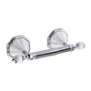 MODONA 24" Double Towel Bar - White Porcelain & Chrome