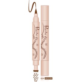 Freckle Pen & Eyeliner 2 in 1 - Waterproof Natural Freckle Pen and Liquid Eye Line Pen for Everyday and Festival Makeup, 24h Durable Skin-Friendly - 2.0 Medium