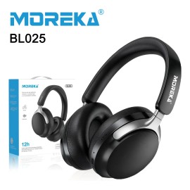 Auriculares Inalmbricos Bluetooth Bl025, Moreka Diadema Inalmbrico Con Cancelacion De Ruido Anc, Bluetooth 5.4, Audfonos Diadema Gamer Color Negro    