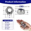 M10 Nuts Set, Self-Locking Nuts, DIN985 Nut M10 Stainless Steel