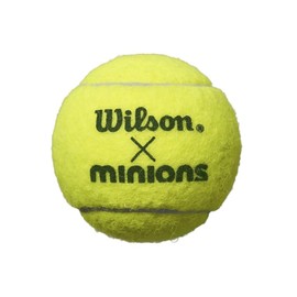 Wilson WR8202501001 Hard Tennis Ball, MINIONS Stage 1 Tea Ball, Diameter 2.6 inches (6.5 cm), 3 Balls per Can, Yellow x Green