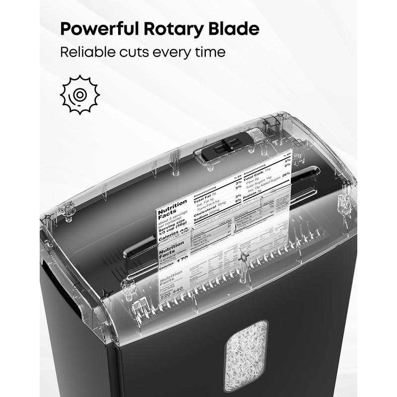 Locksworth 8-Sheet Micro-Cut Paper Shredder, P4 High Security, 4 Gallon