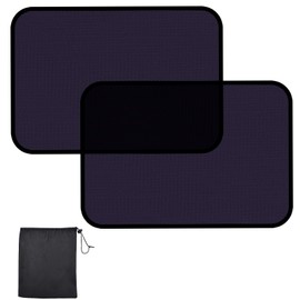 ZATOOTO Car Window Shades Semi-Transparent Cling Sunshade for Medium and Large Car Window Covers UV & Privacy Protection for Camping, Napping and Relaxing Auto Covers 2 Pack,20.87 * 13.78 in