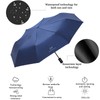 Senshuomy Windproof Travel Umbrella with 8 Sturdy Ribs,Compact and Foldable,One-Touch