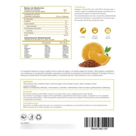 Omega Y Fibra En Polvo 100% Natural Sabor Naranja- Natshop
