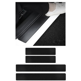 Black Fit For Honda ZR-V RZ Series RZ3 RZ4 RZ5 RZ6 2023~ Honda CRV RW Series RM Series RT6 RT5 2011~ Car Scuff Plate PU Leather Material