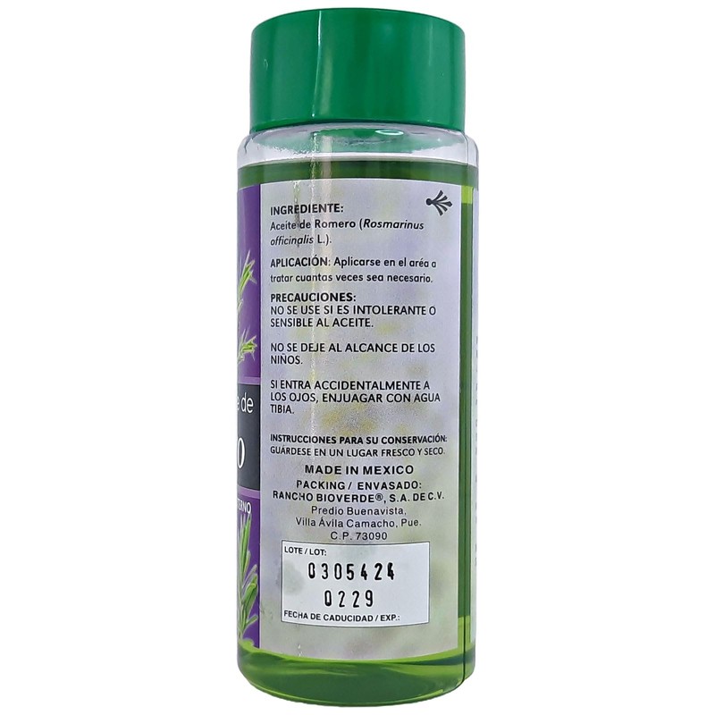 Aceite de Romero, Crecimiento de Cabello, Mejor Piel, Estres, Ansiedad.