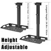 2-Be-Best Universal Projector Ceiling Mount with Tray, 14.8-24.8IN / 37.5-63CM