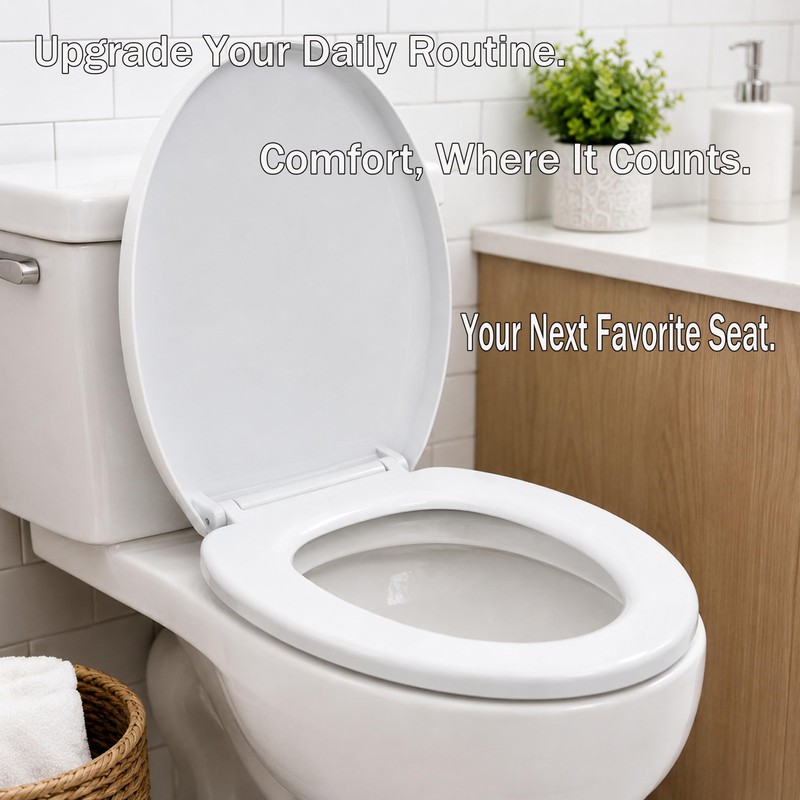 MinShaToilet Seat Soft Close with Quick Release Easy Install