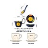 Moqidadii Hand-Painted Ceramic Mug Bowl Set – 16oz Artistic Soup