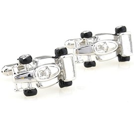 Mancuernillas o gemelos para hombre con diseño de coche de Fórmula 1