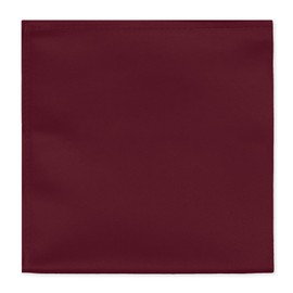 Jacob Alexander Men's Pocket Square Solid Color Handkerchief - Burgundy