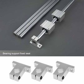 SING F LTD 4pcs SK12 Linear Shaft Support Bracket Mount 12mm CNC Linear Motion Ball Slide Units Rail Support Guide Shaft Bearing for 3D Printer Multi-axis Machine