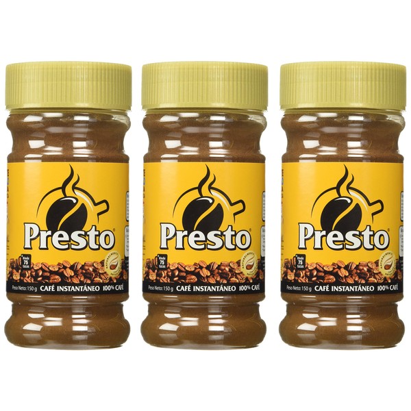 Cafe Presto Instant Coffee from Nicaragua - (150 gr) 4 Pack