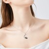 Panda Necklace Sterling Silver Cute Origami Panda I love You