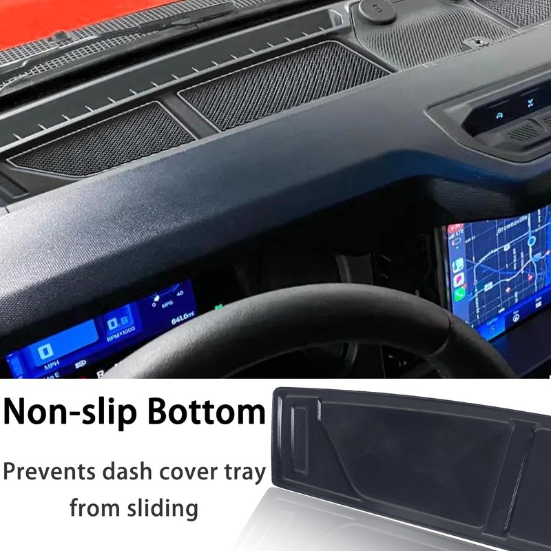 LOCOY Dash Cover Tray for Ford Bronco Accessories 2021 2022
