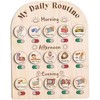 Tabla de Rutina Diaria para Niños – Madera con Caja