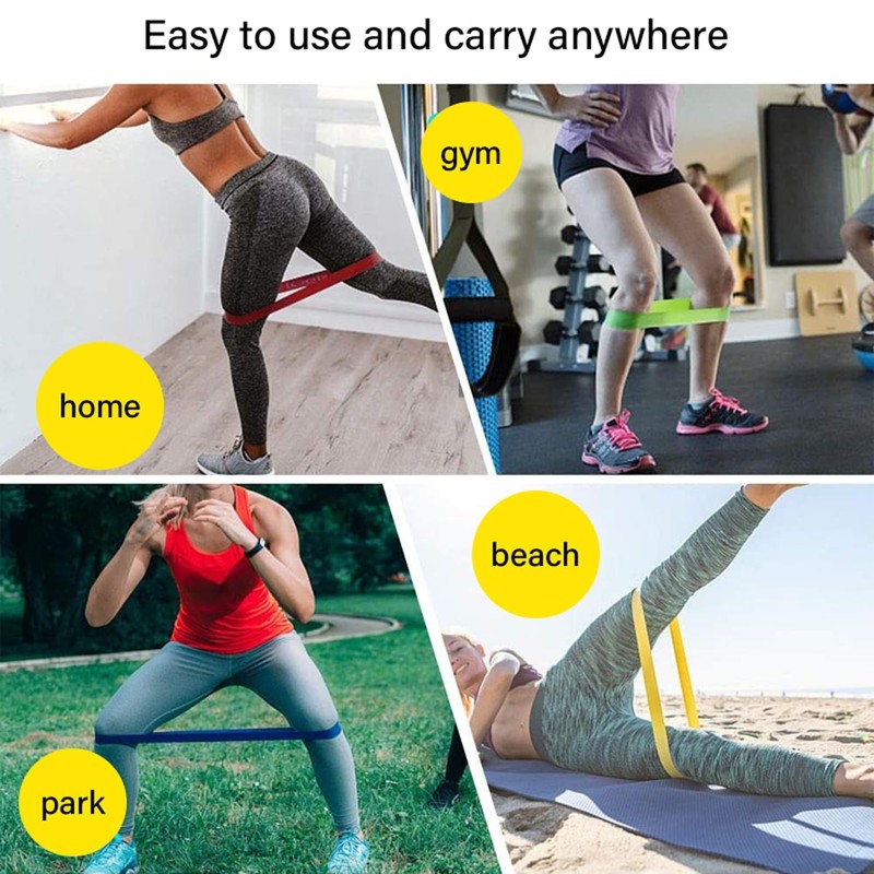 Set Power Heavy Duty Resistance Band Gym Yoga Loop Exercise