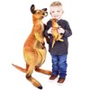 VIAHART Kari The Kangaroo and Joey - 3 Foot Big