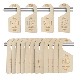 BXUYAOXMC Baby Closet Dividers Cute Baby Clothes Organizer Double Face Baby Closet Organizer for Clothes Organizer Wooden Baby Closet Dividers for Infant to Toddler