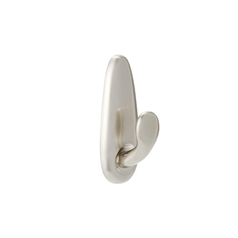 Command Forever Classic Polished Nickel Metal Hook Small FC11-BN, Níquel