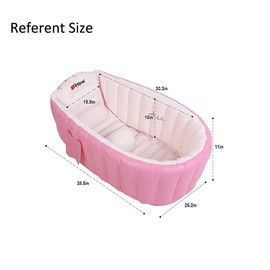 Inflatable Baby Bathtub,OIF Portable Kid Infant Toddler Thick Soft Cushion Air Swimming Pool Central Seat