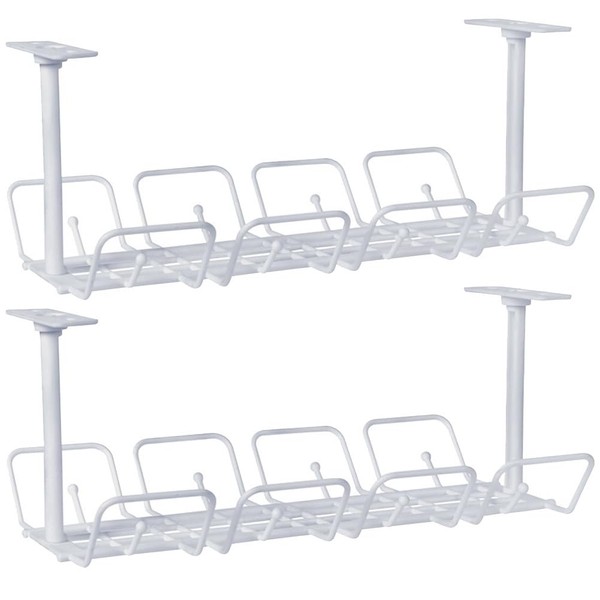 OSALADI Under-desk Wire Tray Cable Duct Cable Guide Under The