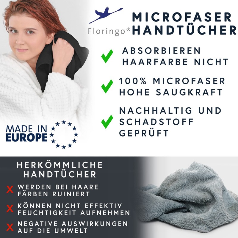 Moon Floringo Microfibre Hairdresser Hand Towels 30 x 50 cm