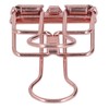 19mm 80pcs Binder Clips Strong Clamping Force Metal Hollow Tail