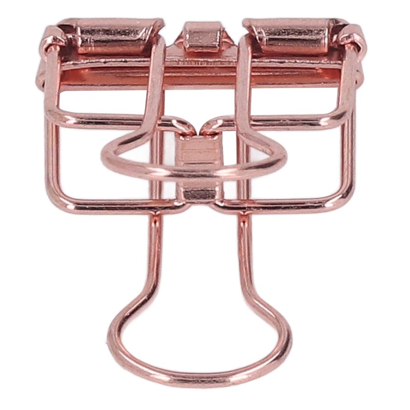 19mm 80pcs Binder Clips Strong Clamping Force Metal Hollow Tail