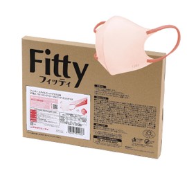 Fitty StyleFit Plus Masks 27 Count (Regular Size/Non-Woven Fabric/3/Baby Pink) Individually Wrapped 3D Mask (3 Layers / Small Face/Breathability / Normal) Disposable