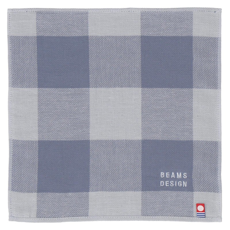 Beams Design 06908002 Men's Towel Handkerchief, Hand Towel, Unisex, Blue
