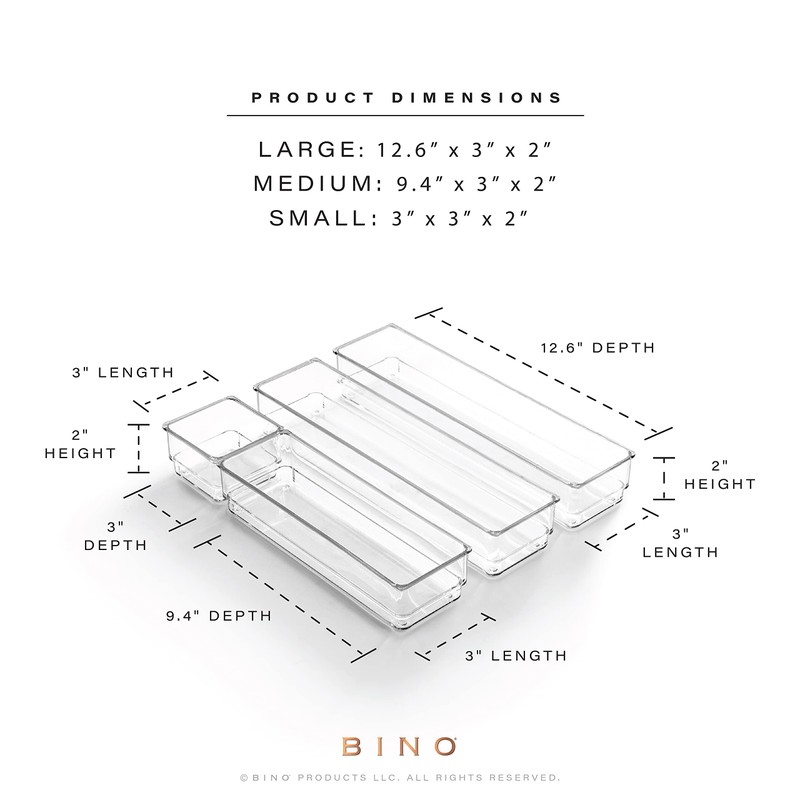 Bino 4-Piece Drawer Bin Set | THE MODULAR | Bathroom