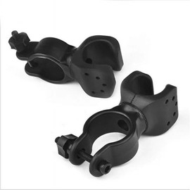 2Pack Black Walking Stick Holders, Cane Holder, Wheelchair Accessories, Walking Stick Folder for Mobility Scooter, Crutch Holder Cane Accessories