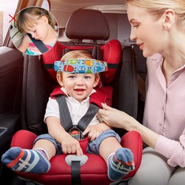 Cojín Soporte De Cabeza Y Cuello Para Niños 2 Pcs,Niños Car Safety Seat Fixed Belt Sleep Positioner Niños,Niños para Asiento de Seguridad en Auto de Niños