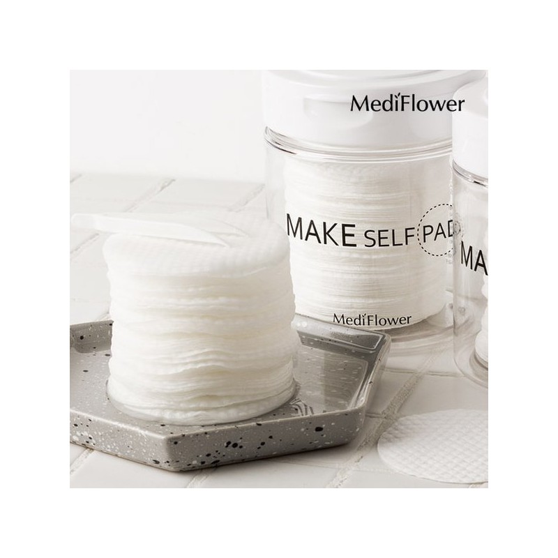 Mediflower 메이크 셀프 패드 본품 100매+리필 130매x2 / 화장솜 클렌징패드