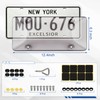 Clear License Plate Cover & Frames, 2PCS License Plate Protector